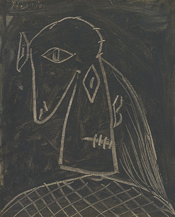 Tête de femme by Pablo Picasso sold for $1,321,250