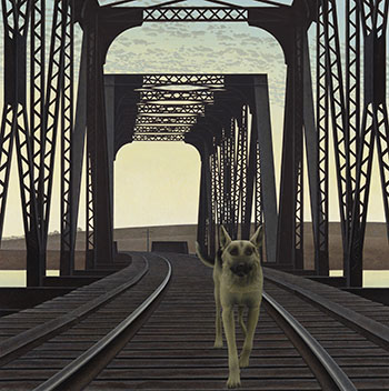Dog and Bridge by Alexander Colville sold for $2,401,250