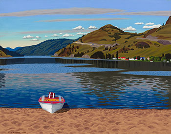 The Beach at Kalamalka Lake by Edward John (E.J.) Hughes sold for $391,250